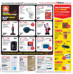 Circulaire Home Hardware – Centre de Rénovation – Vendredi Fou Du 20 au 26 novembre 2025