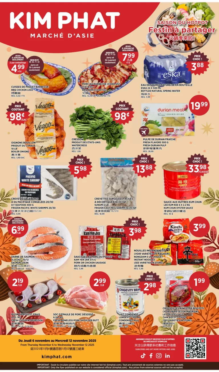 Circulaire Kim Phat Du 6 au 12 novembre 2025