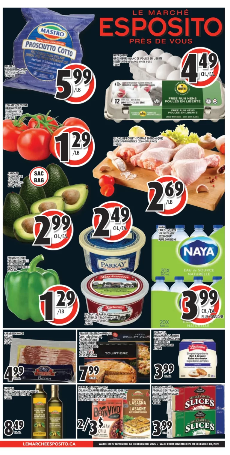 Circulaire Le Marché Esposito Du 27 novembre au 3 décembre 2025