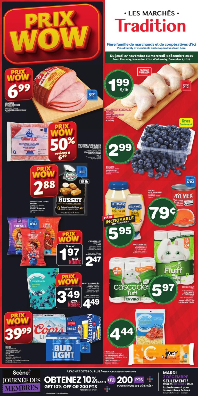 Circulaire Les Marchés Tradition Du 27 novembre au 3 décembre 2025