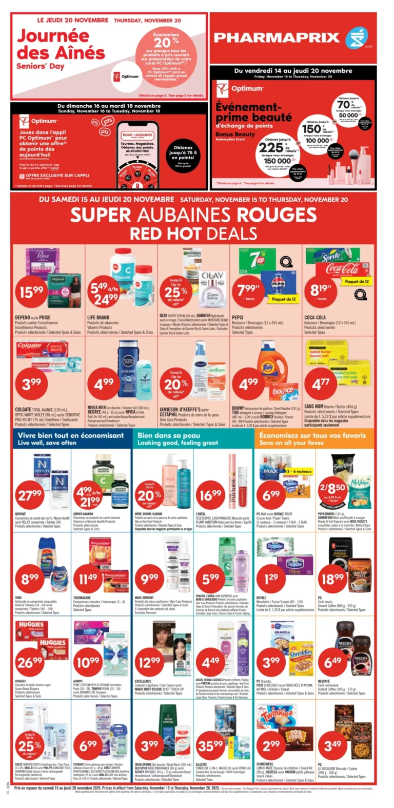 Circulaire Pharmaprix Du 14 au 20 novembre 2025