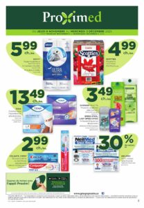 Circulaire Proxim – Proximed Du 6 novembre au 3 décembre 2025
