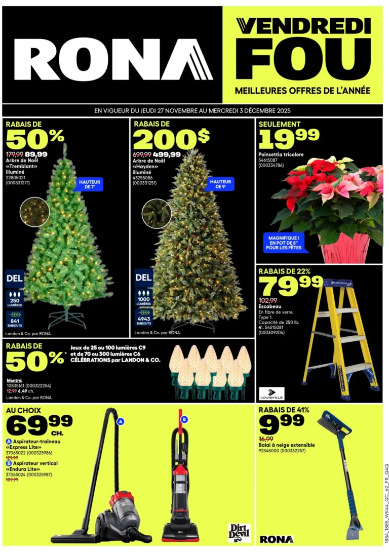 Circulaire Rona Vendredi Fou Du 27 novembre au 3 décembre 2025