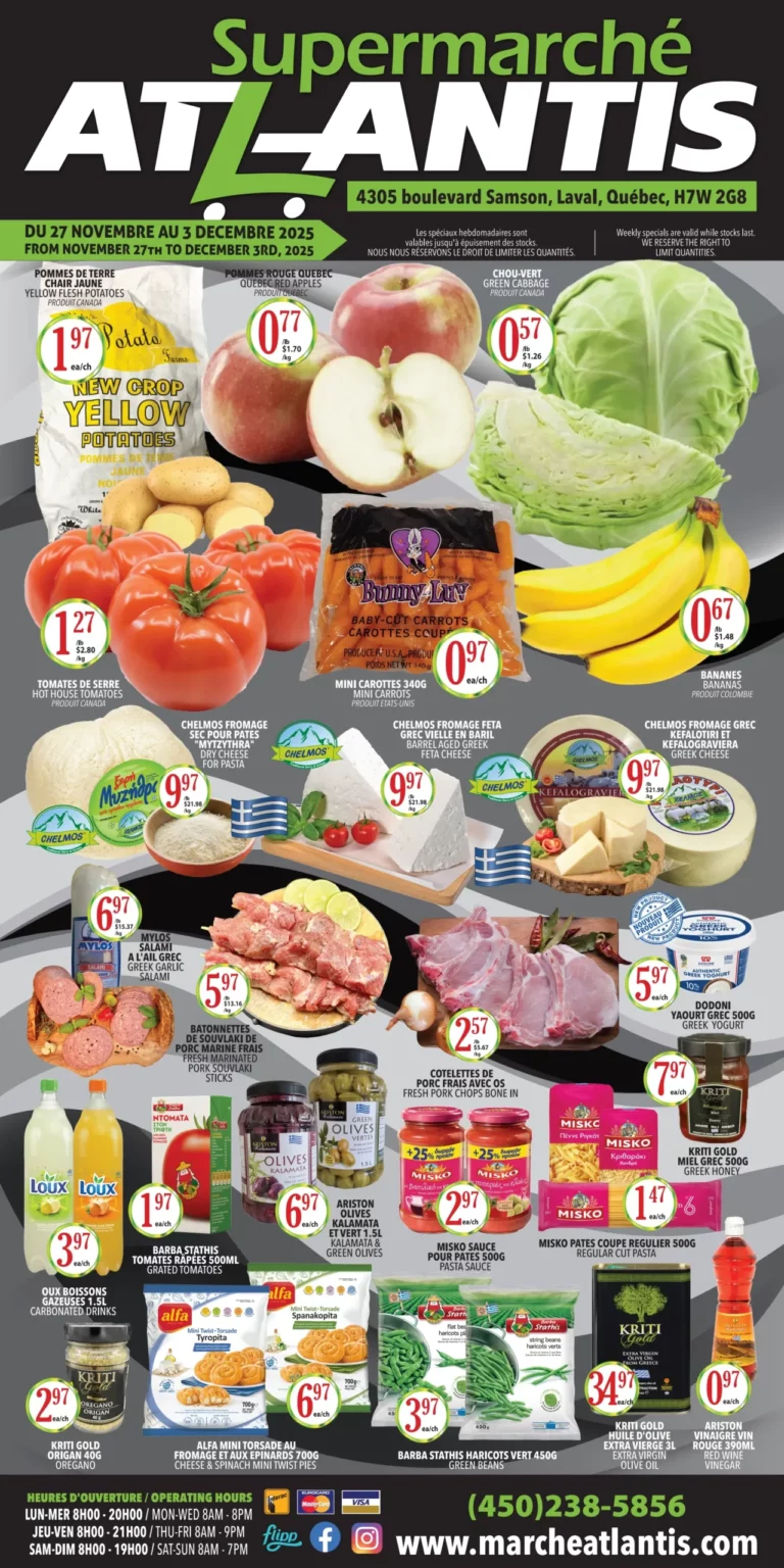 Circulaire Supermarché Atlantis Du 27 novembre au 3 décembre 2025