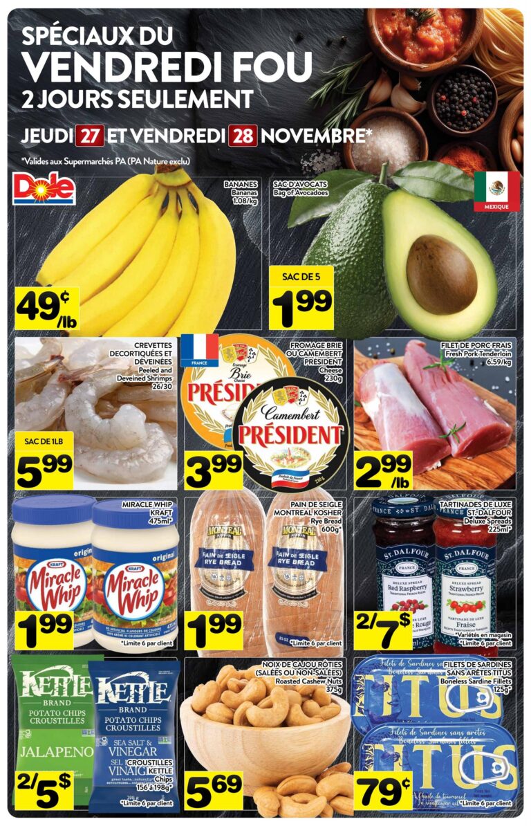 Circulaire Supermarché PA Du 27 et 28 novembre 2025
