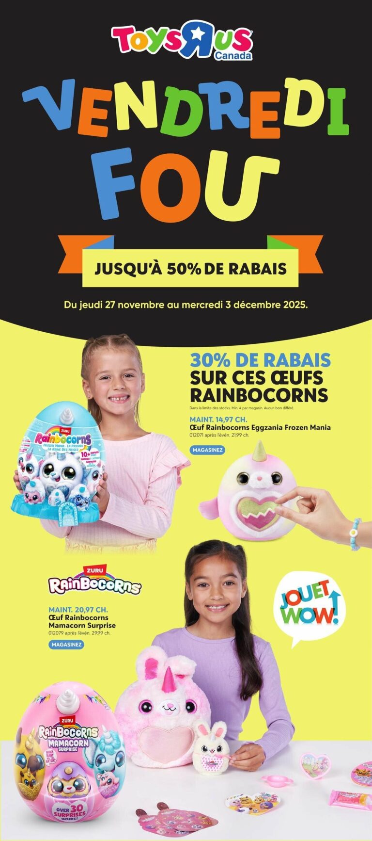 Circulaire Toys « R » us Du 27 novembre au 3 décembre 2025