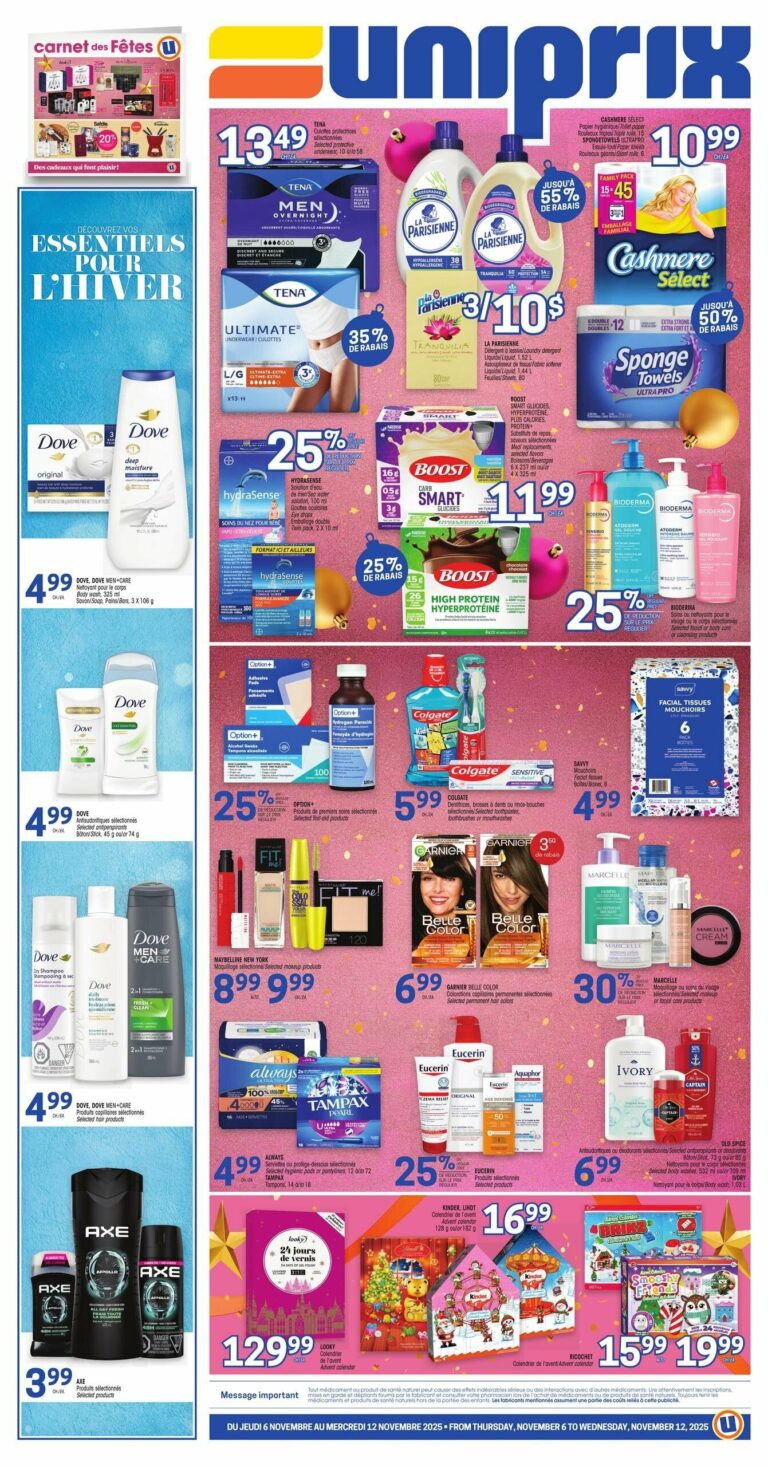 Circulaire Uniprix Du 6 au 12 novembre 2025