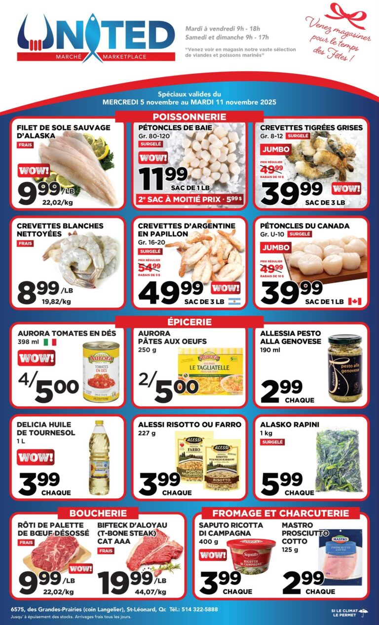 Circulaire United Supermarché Du 5 au 11 novembre 2025