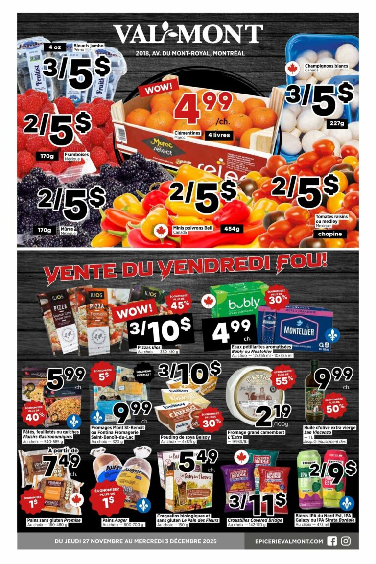 Circulaire Valmont Du 27 novembre au 3 décembre 2025