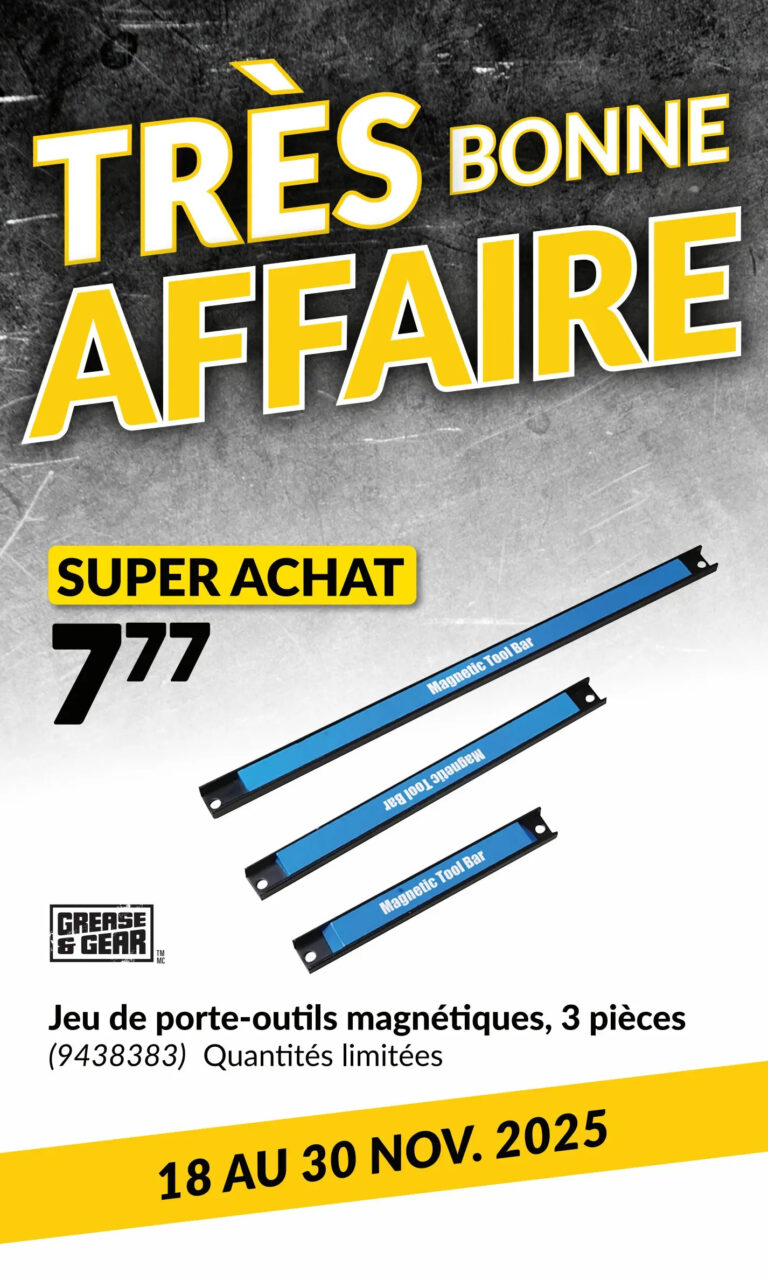 Circulaire Princess Auto Du 18 au 30 novembre 2025