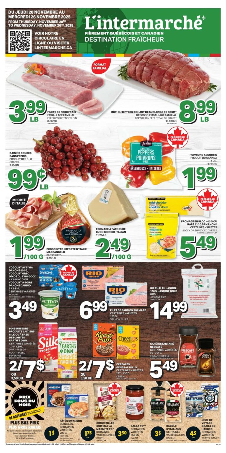 Circulaire intermarché Destination fraîcheur Du 20 au 26 novembre 2025