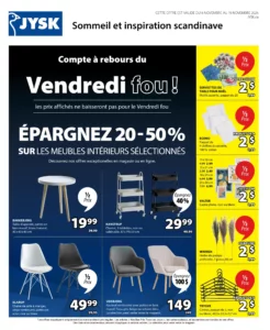 Circulaire Jysk Du 6 au 19 novembre 2025