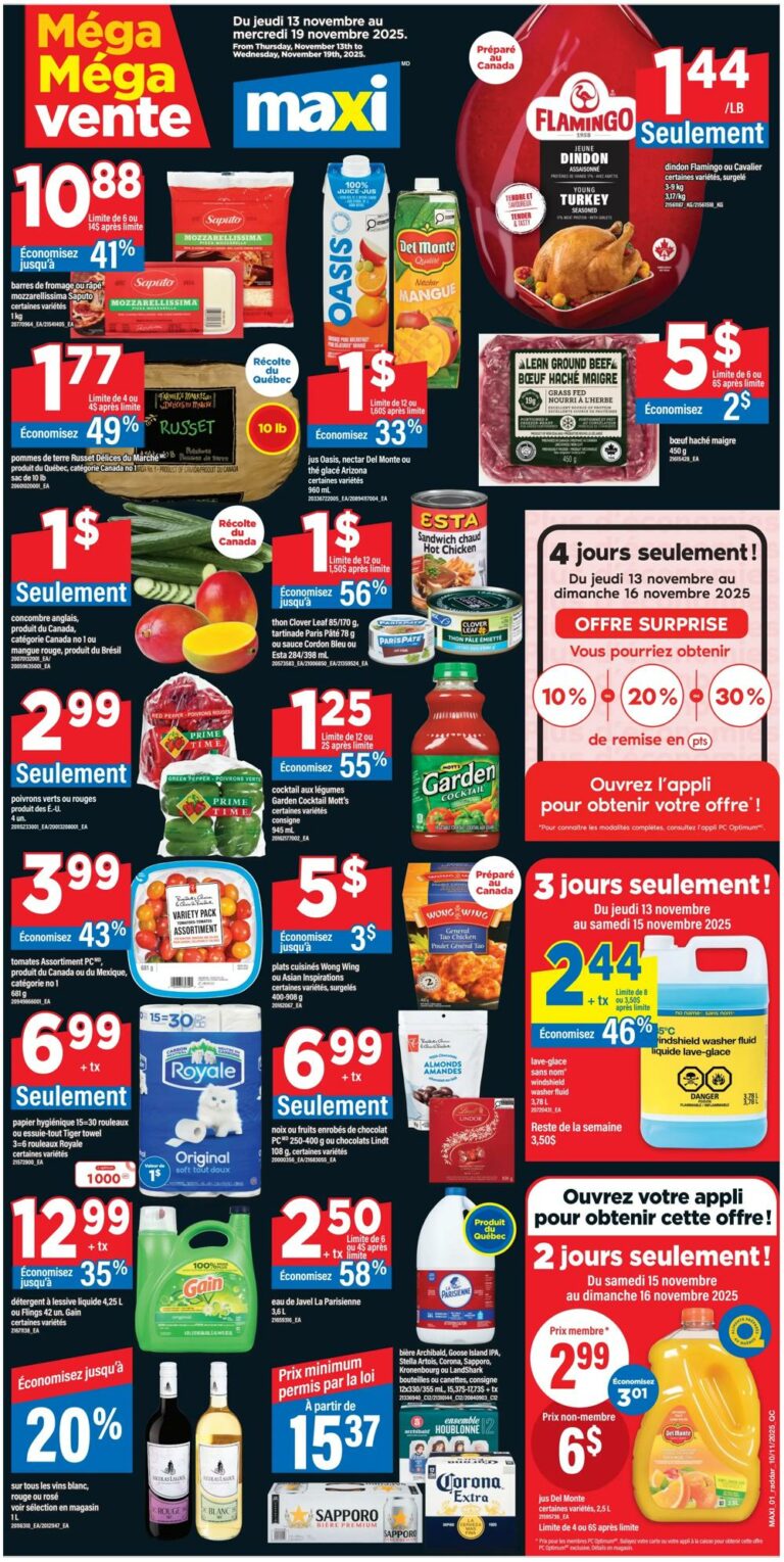 Circulaire Maxi Du 13 au 19 novembre 2025