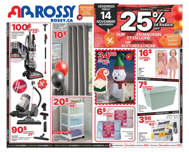 Circulaire Rossy Du 13 au 19 novembre 2025