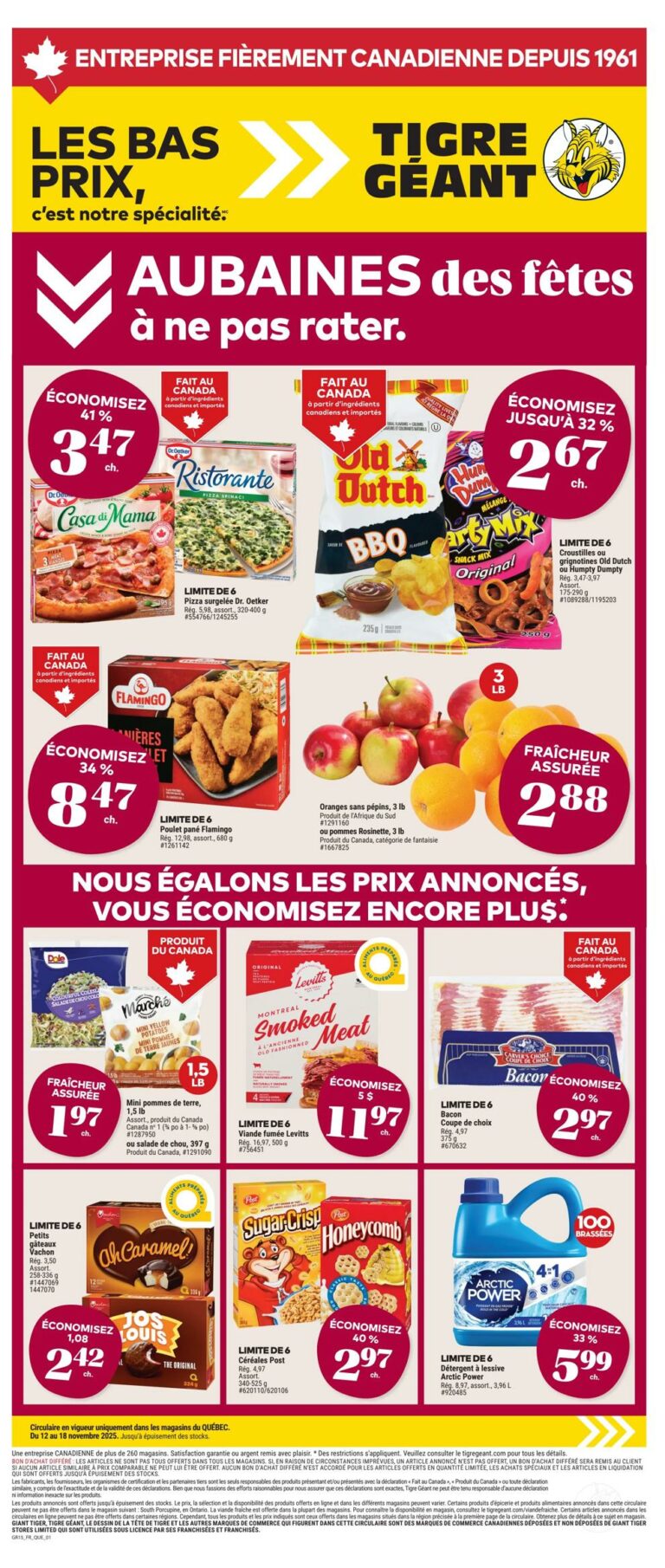 Circulaire Tigre Géant Du 12 au 18 novembre 2025