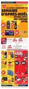 Circulaire Canadian Tire Du 18 au 28 décembre 2025