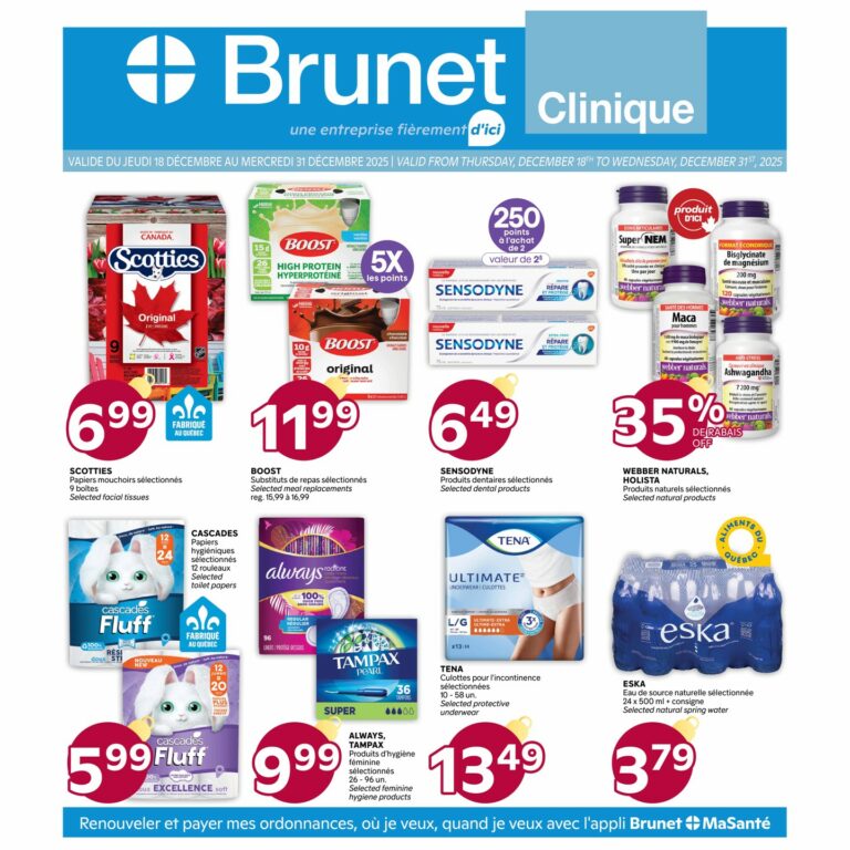 Circulaire Brunet – Clinique Du 18 au 31 décembre 2025