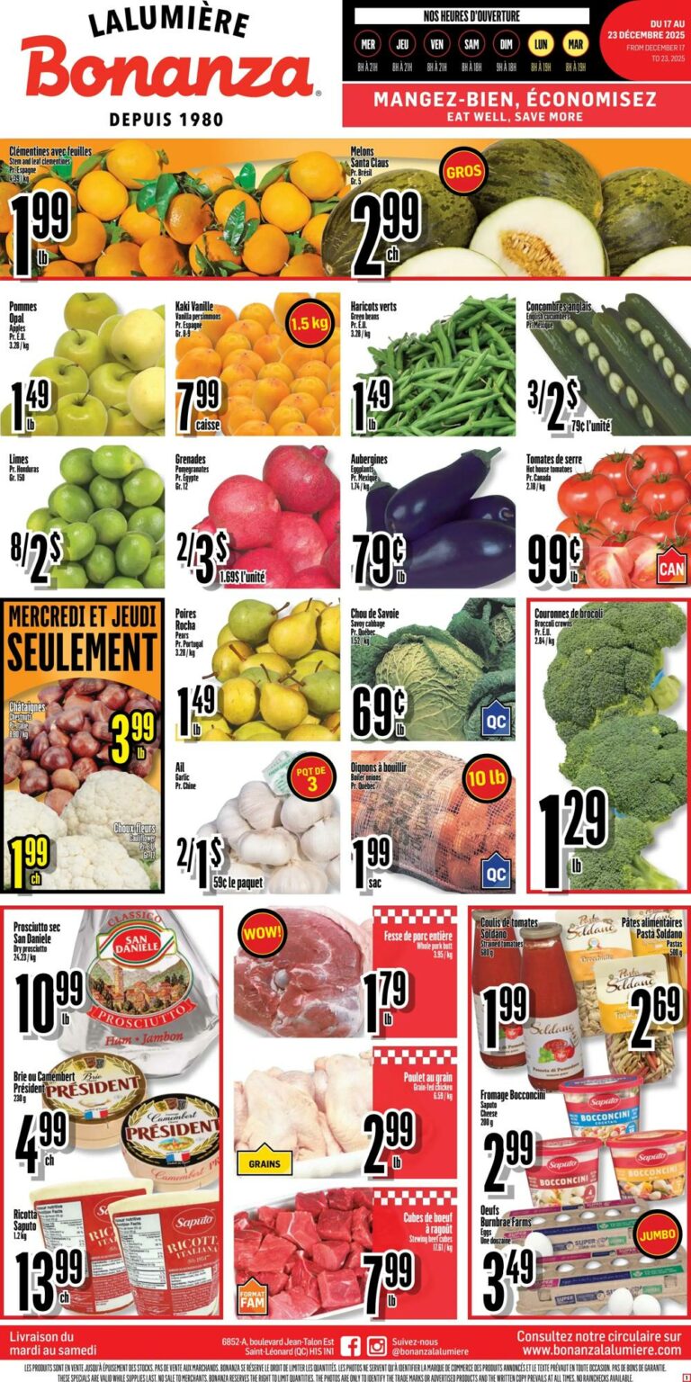 Circulaire Bonanza Du 17 au 23 décembre 2025