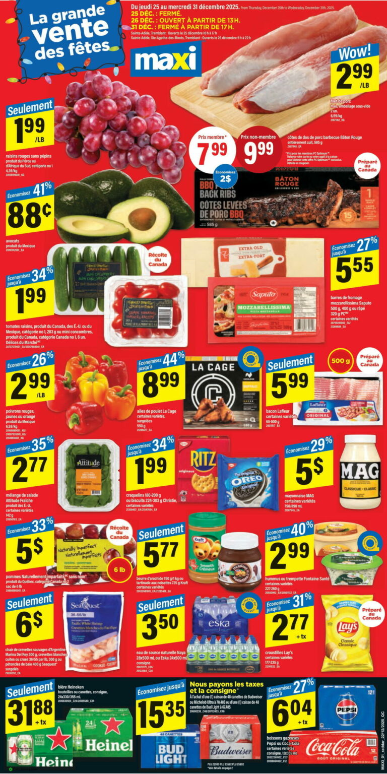 Circulaire Maxi & Cie Du 25 au 31 décembre 2025