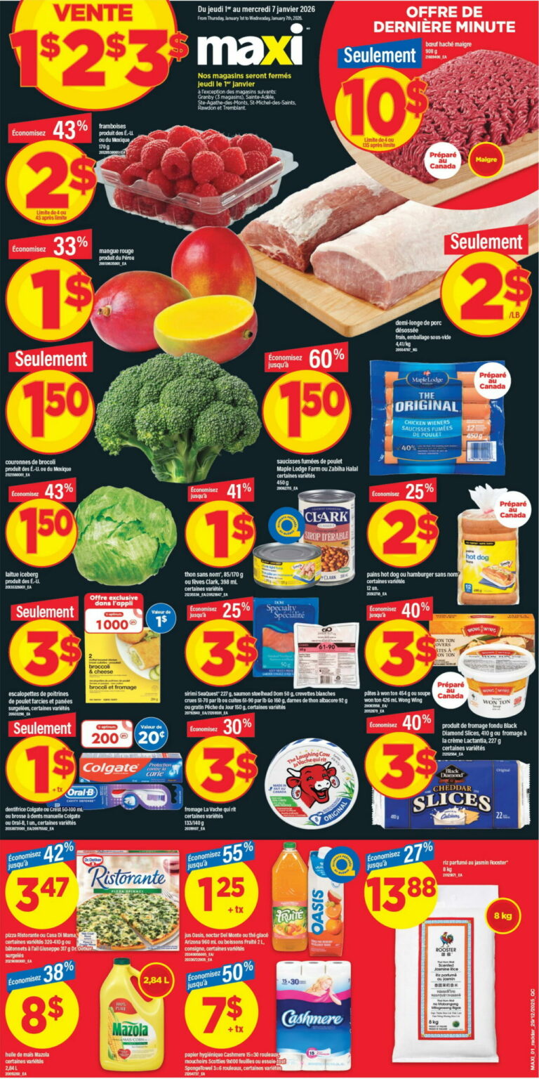 Circulaire Maxi & Cie Du 1 au 7 janvier 2026