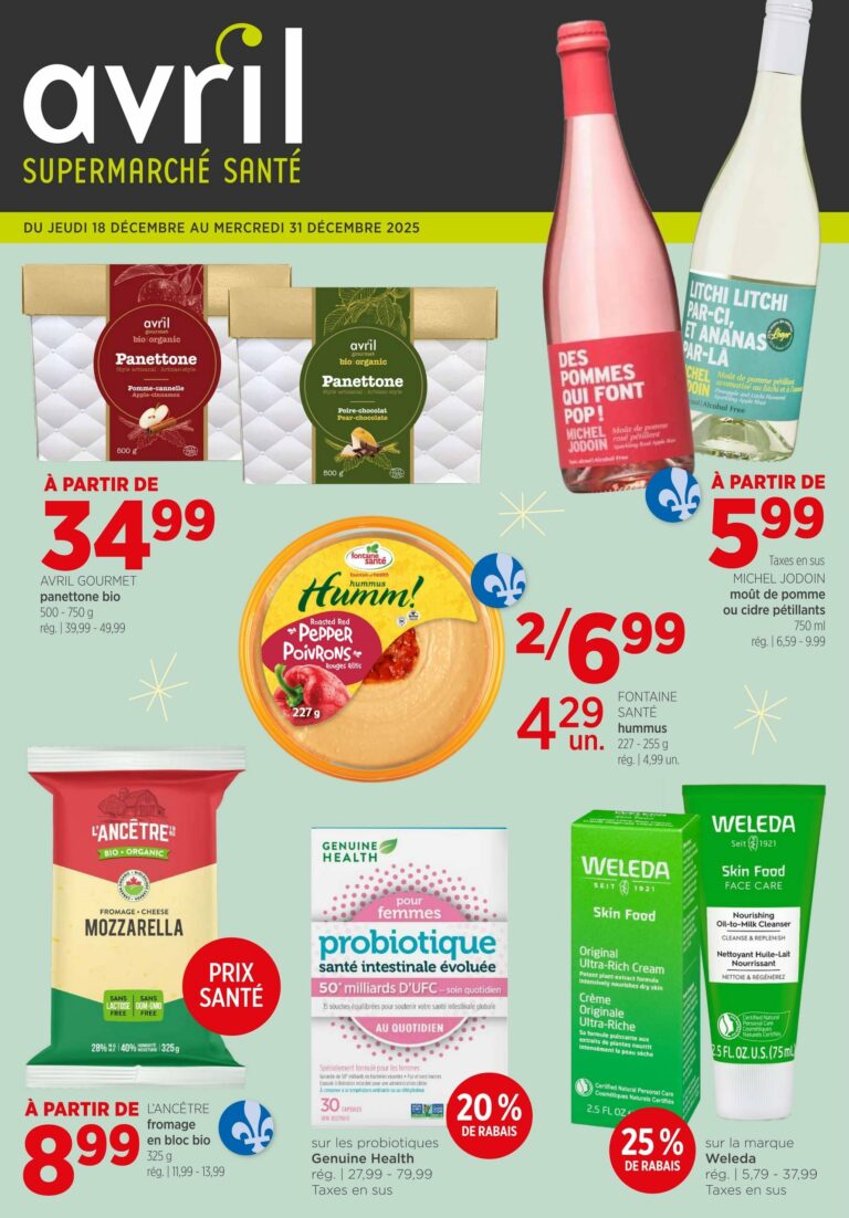 Circulaire Avril Du 25 au 31 décembre 2025