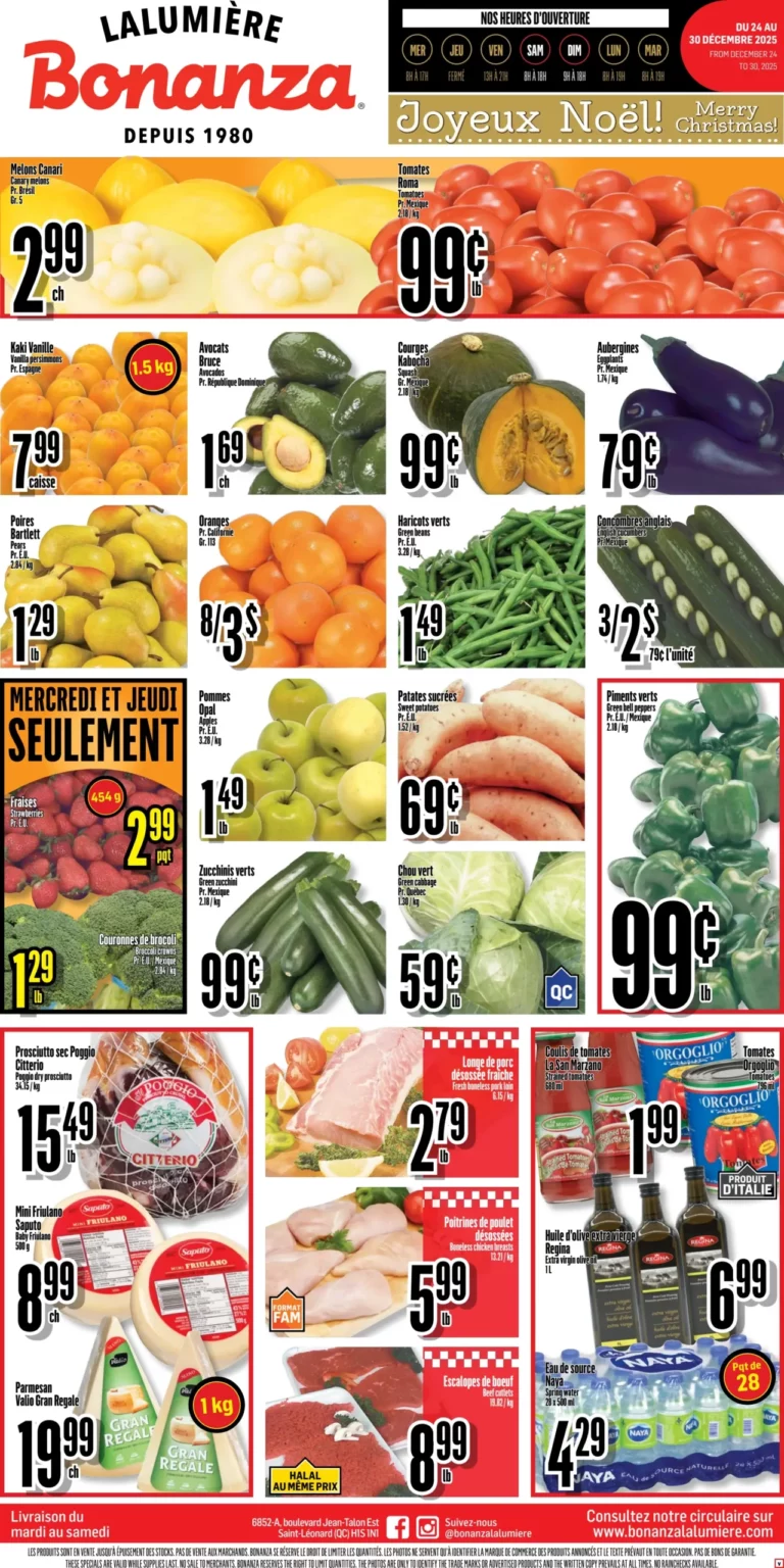 Circulaire Bonanza Du 24 au 30 décembre 2025