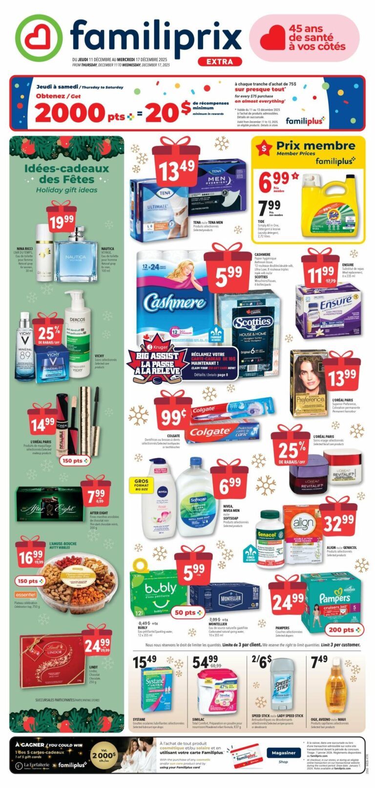 Circulaire Familiprix – Extra Du 11 au 17 décembre 2025