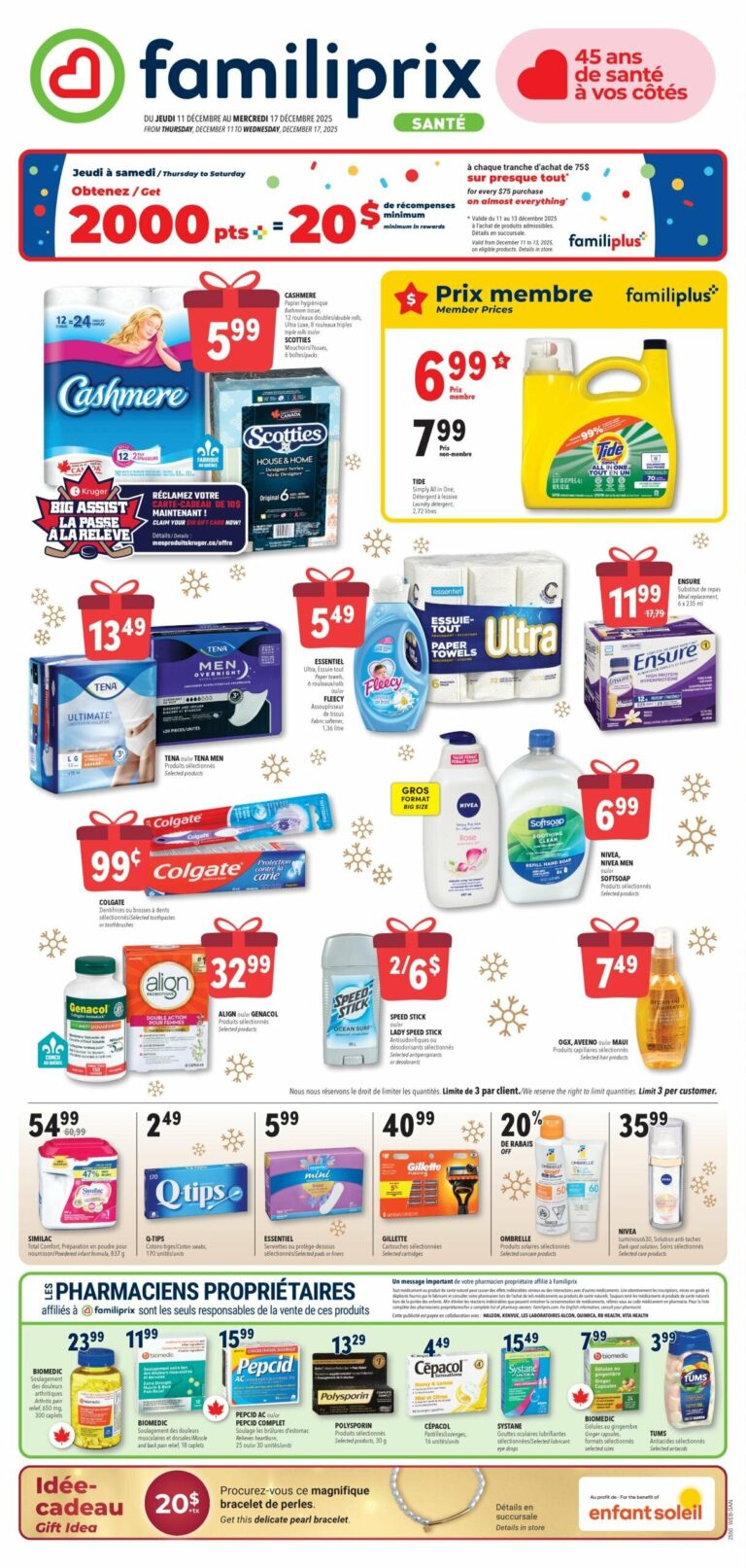 Circulaire Familiprix – Santé Du 11 au 17 décembre 2025