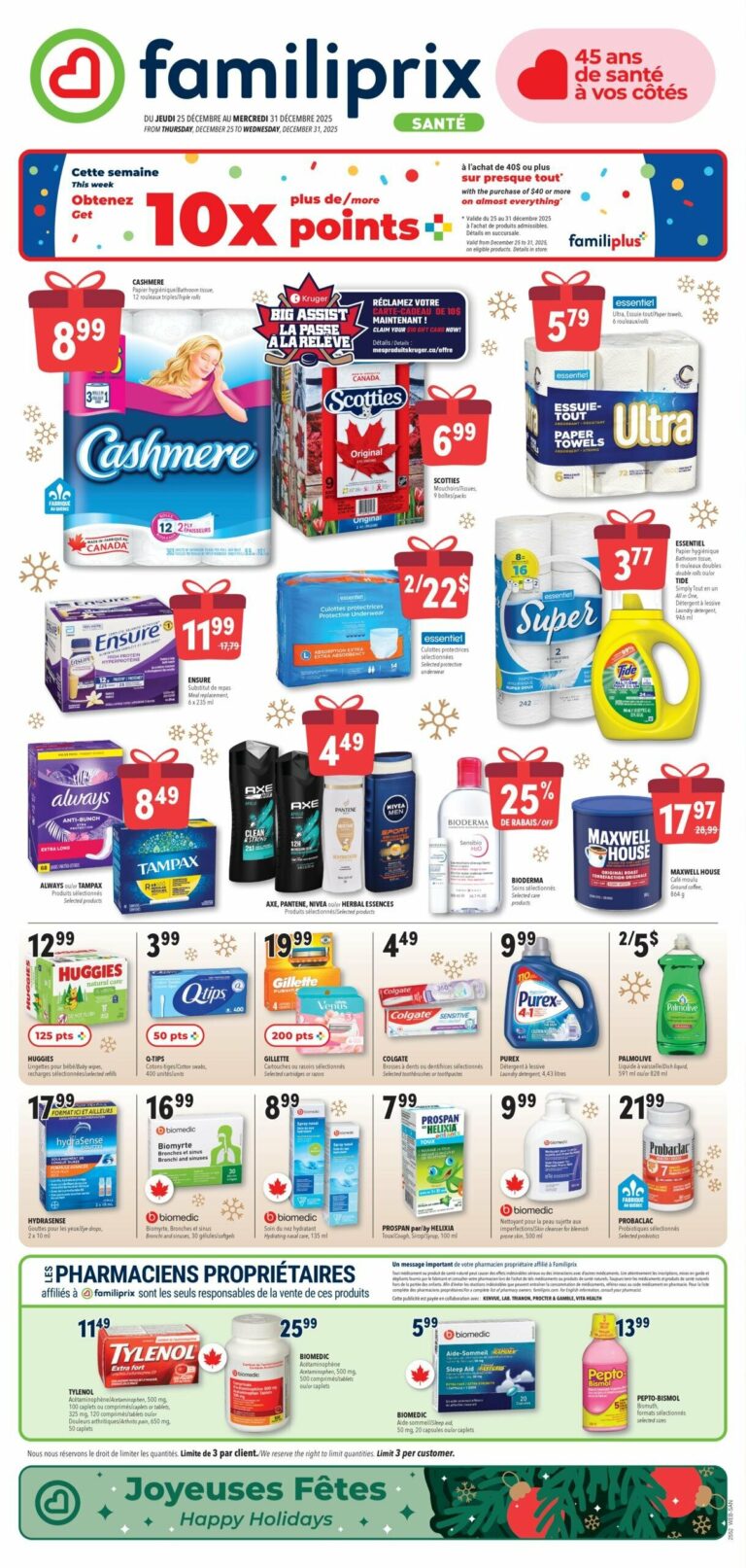 Circulaire Familiprix – Santé Du 25 au 31 décembre 2025