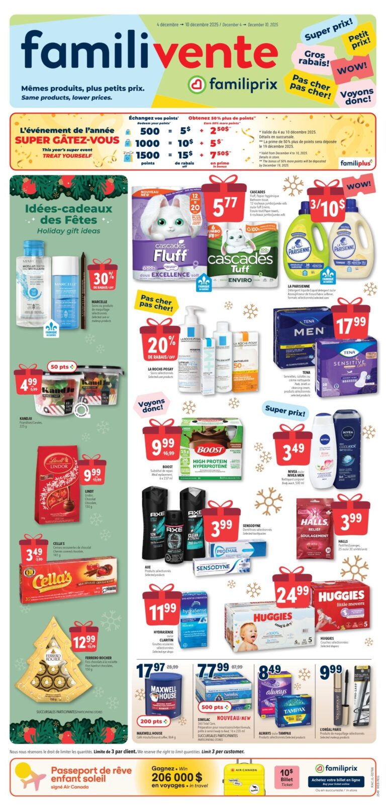 Circulaire Familiprix Du 4 au 10 décembre 2025