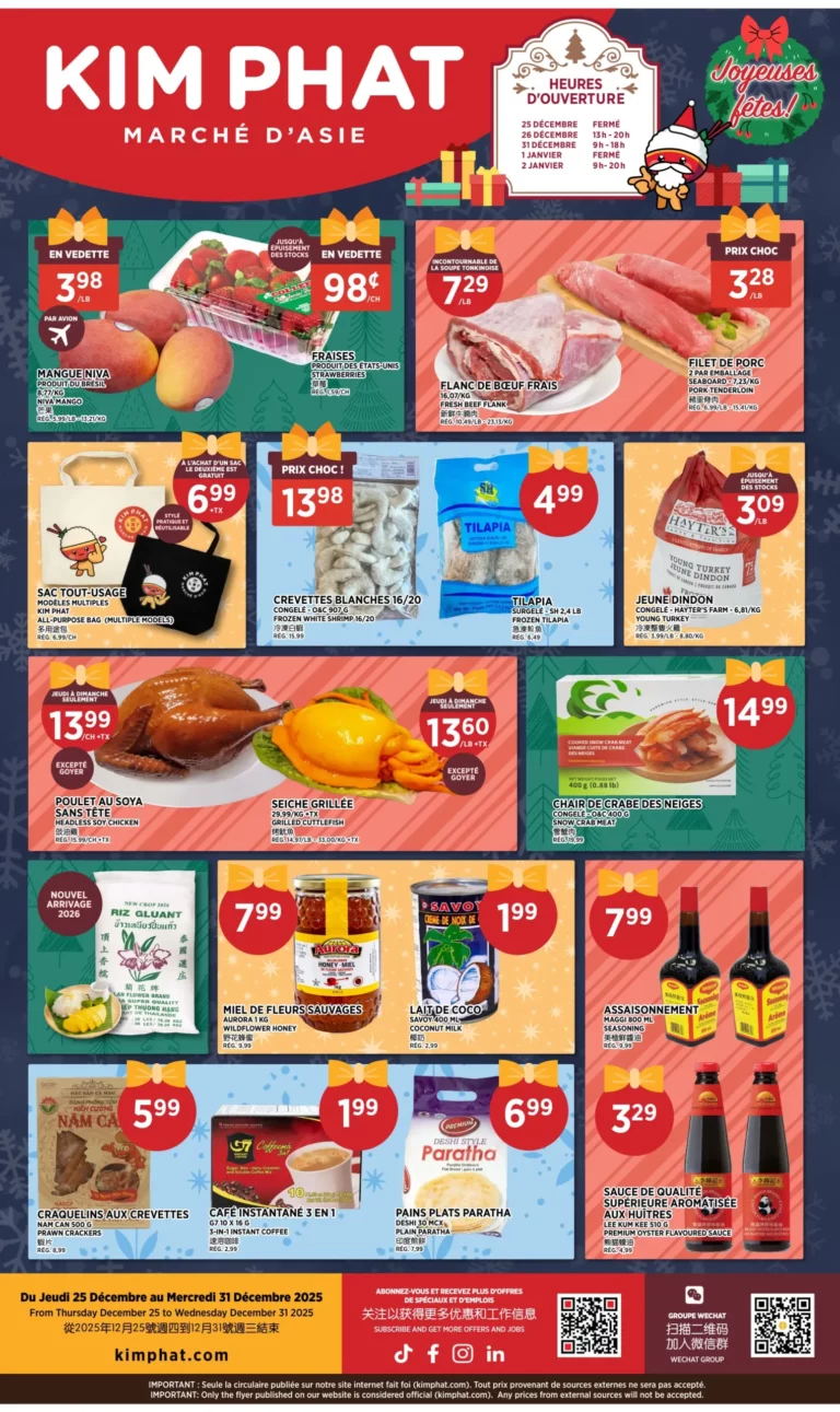 Circulaire Kim Phat Du 25 au 31 décembre 2025