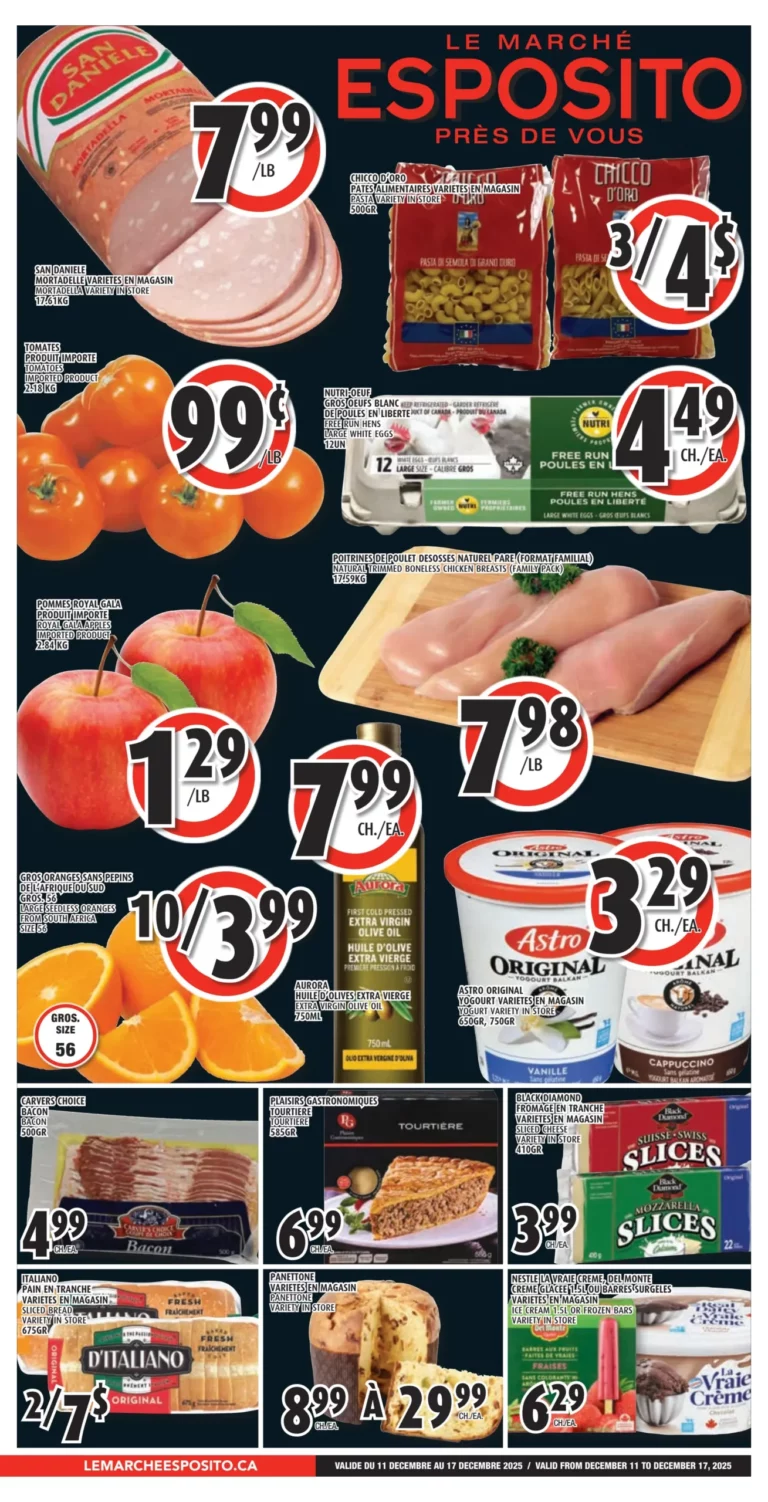 Circulaire Le Marché Esposito Du 11 au 17 décembre 2025