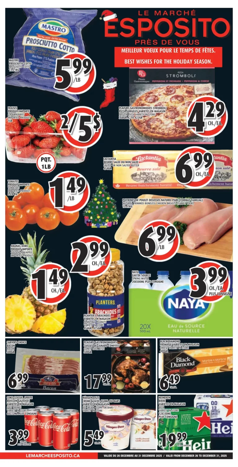 Circulaire Le Marché Esposito Du 25 au 31 décembre 2025