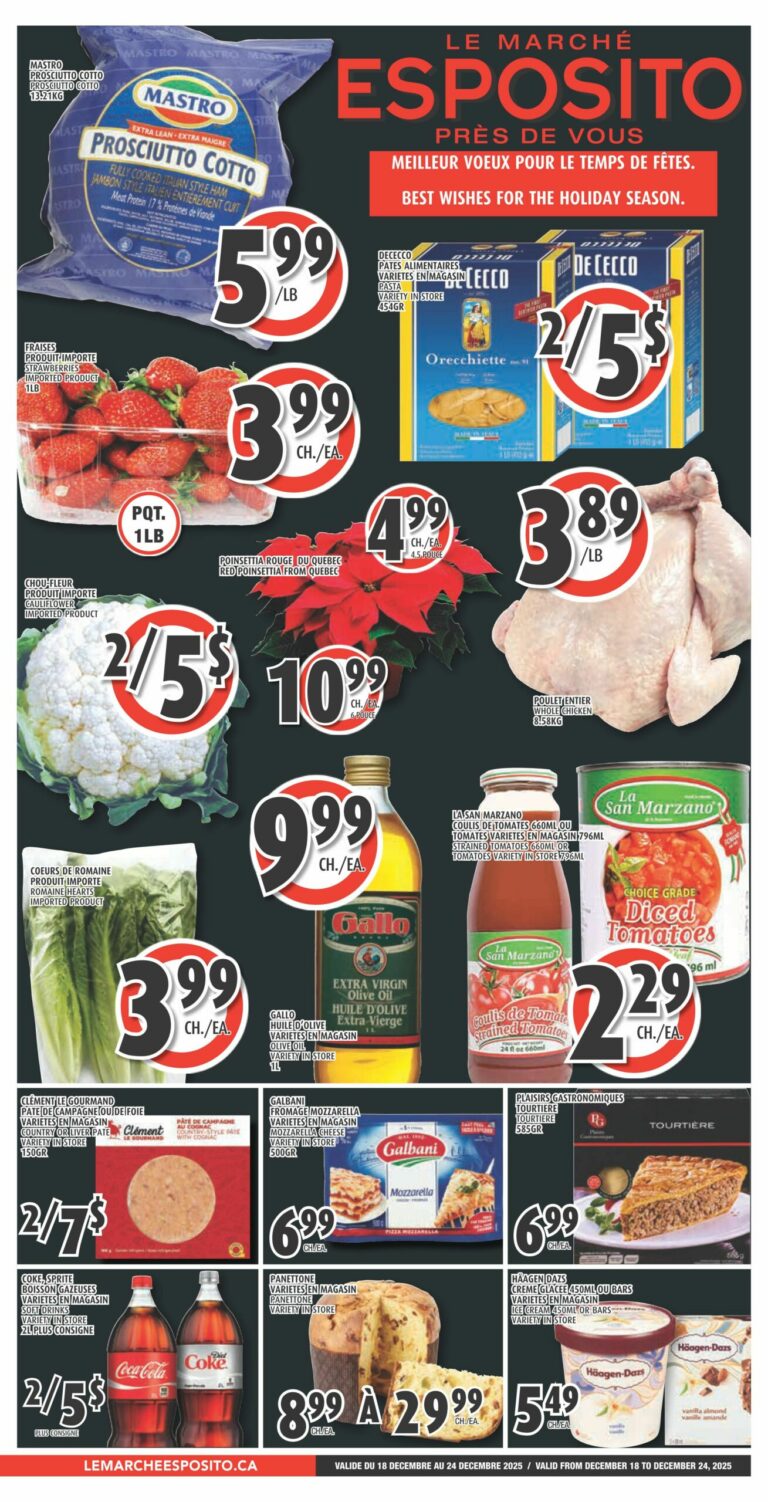 Circulaire Le Marché Esposito Du 18 au 24 décembre 2025