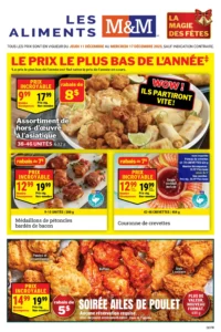 Circulaire Aliments M & M Du 11 au 17 décembre 2025