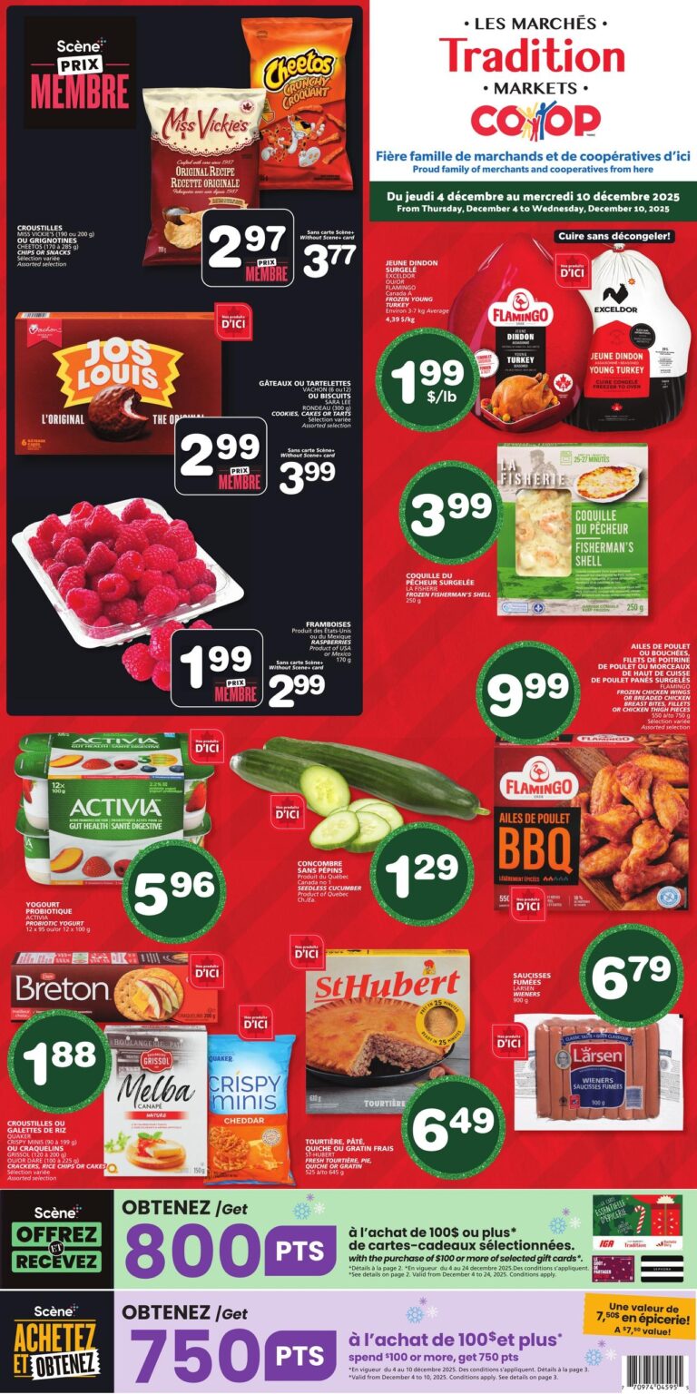 Circulaire Les Marchés Tradition Nouveau-Brunswick Du 4 au 10 décembre 2025