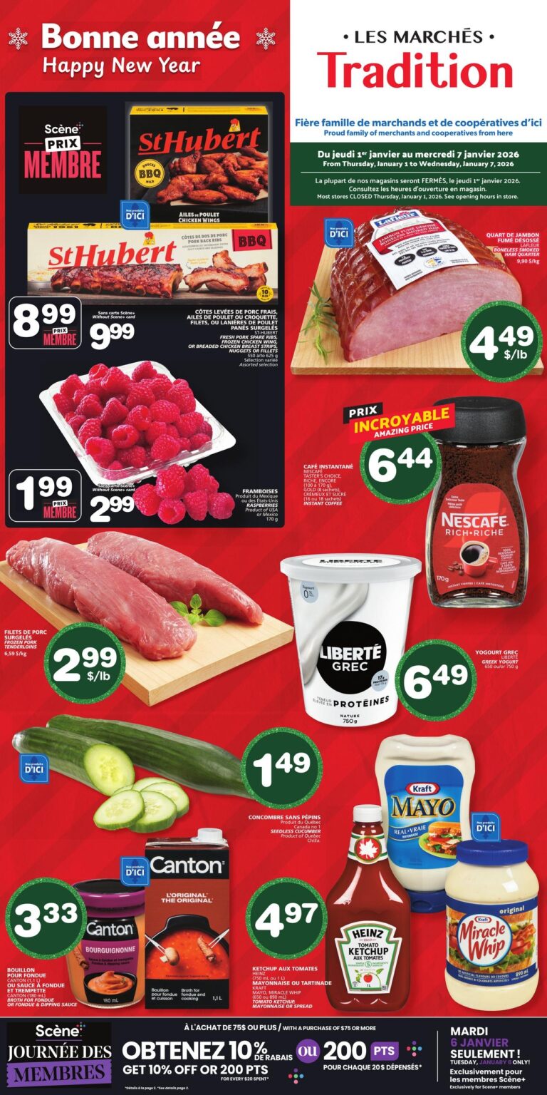 Circulaire Les Marchés Tradition Du 1 au 7 janvier 2026