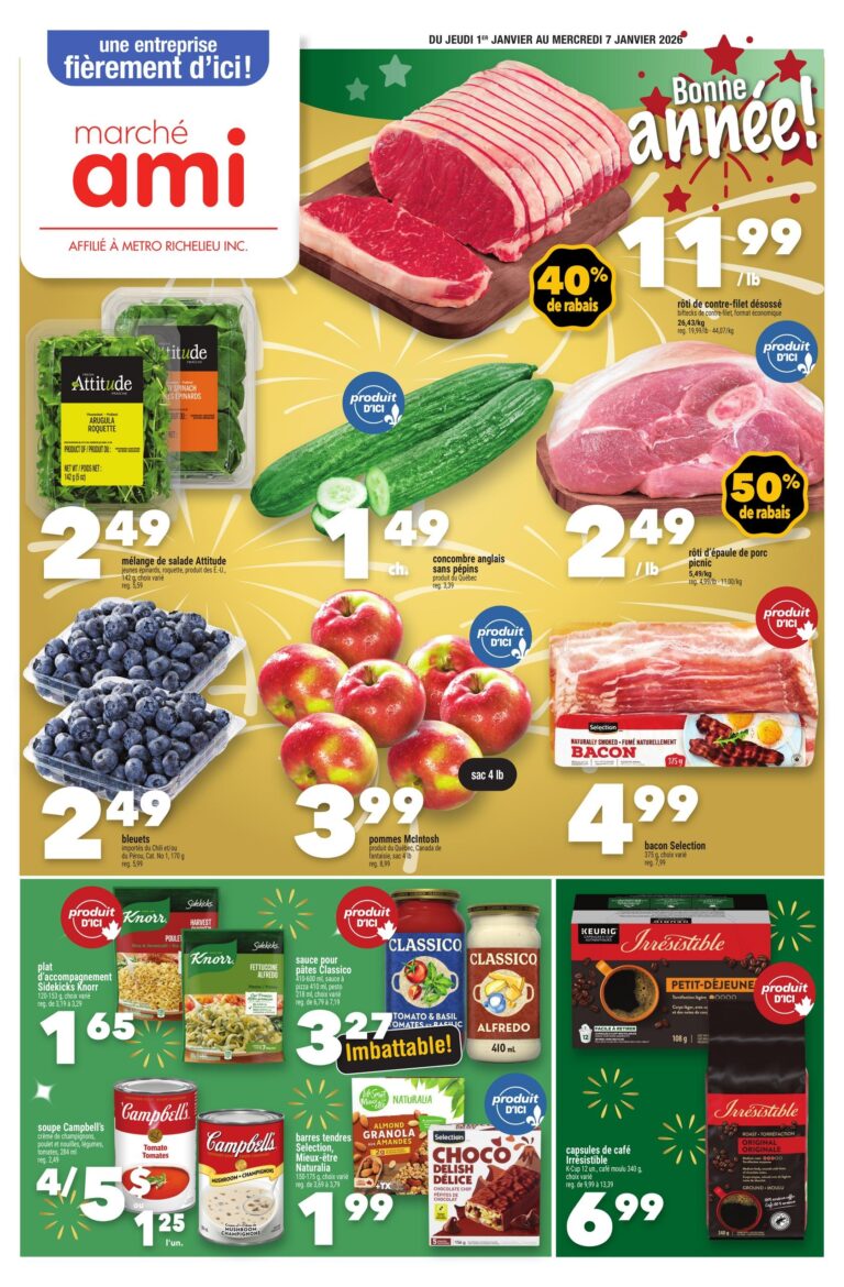 Circulaire Marché AMI Du 1 au 7 janvier 2026