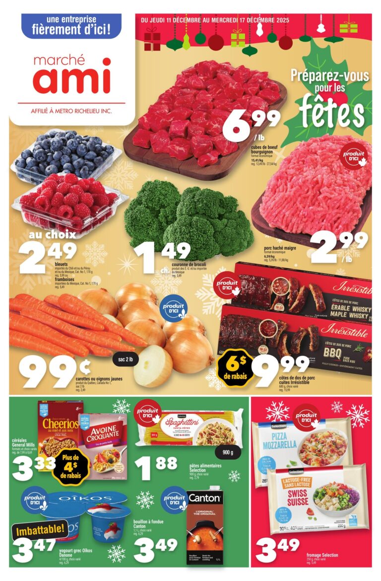 Circulaire Marché AMI Du 11 au 17 décembre 2025