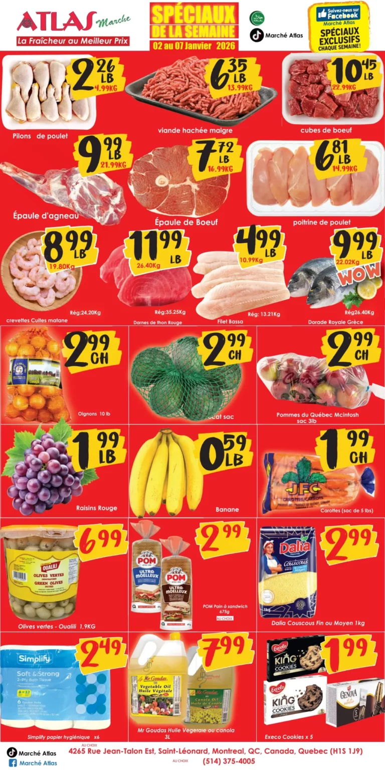 Circulaire Marche Atlas Du 1 au 7 janvier 2026