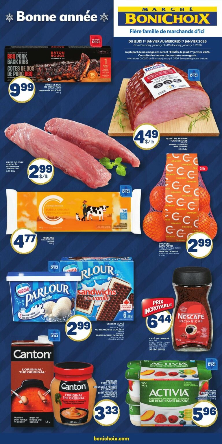 Circulaire Marché Bonichoix Du 1 au 7 janvier 2026