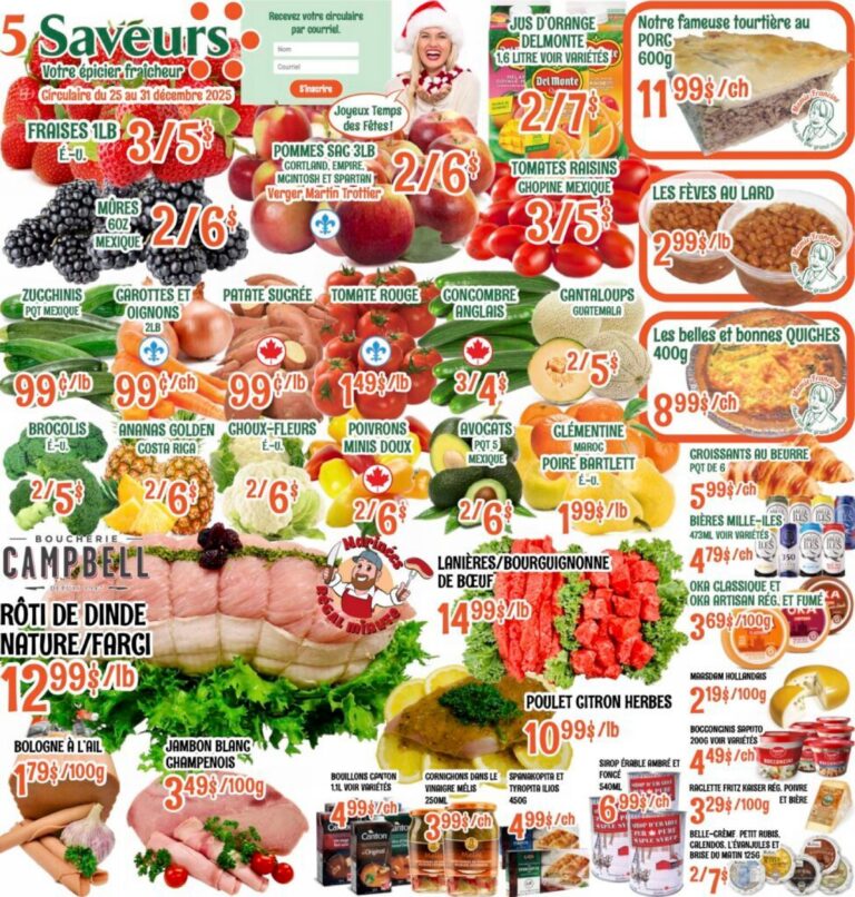 Circulaire Marché Le 5 Saveurs Du 25 au 31 décembre 2025