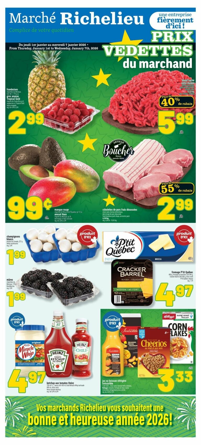 Circulaire Marché Richelieu Du 1 au 7 janvier 2026