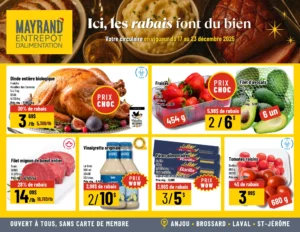 Circulaire Mayrand Entrepôt D&rsquo;alimentation Du 17 au 23 décembre 2025