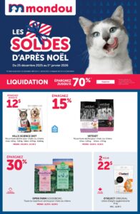 Circulaire Mondou – Soldes d&rsquo;Après Noël Du 25 décembre au 1 janvier 2026