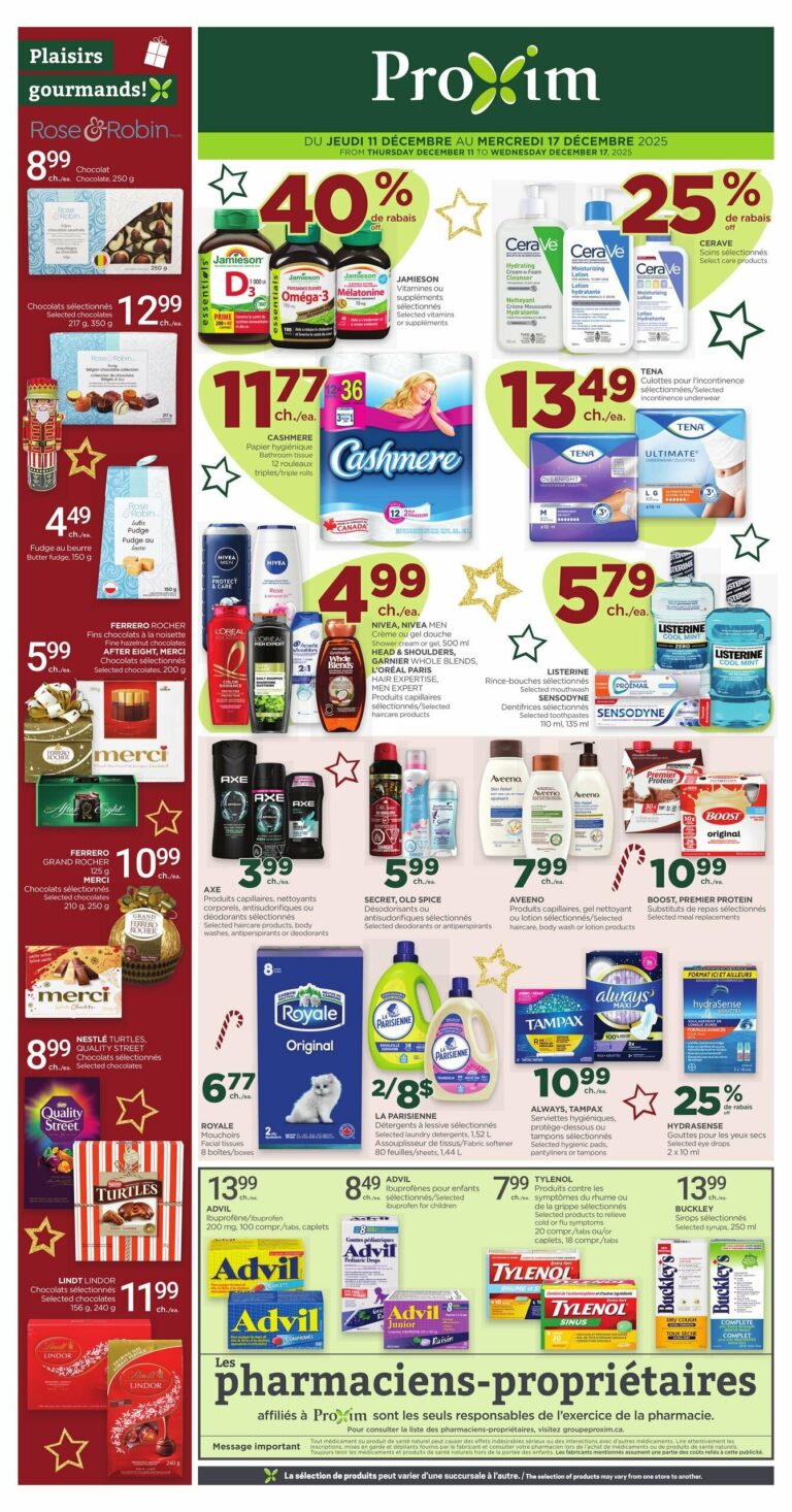 Circulaire Proxim Du 11 au 17 décembre 2025