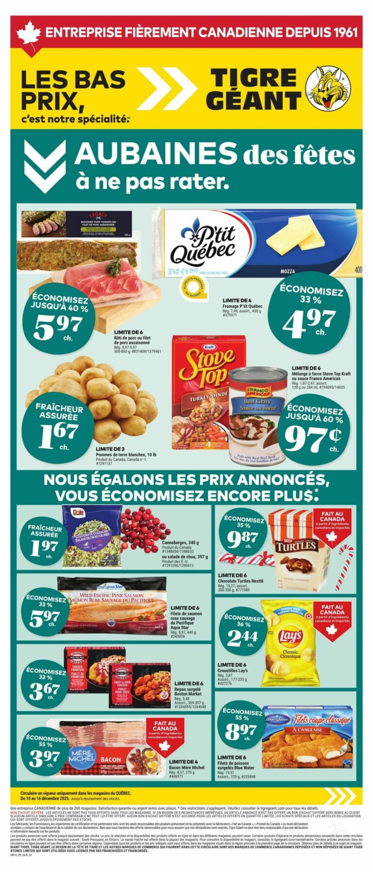 Circulaire Tigre Géant Du 10 au 16 décembre 2025