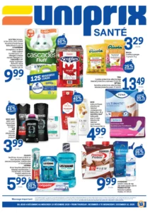Circulaire Uniprix Santé Du 4 au 10 décembre 2025