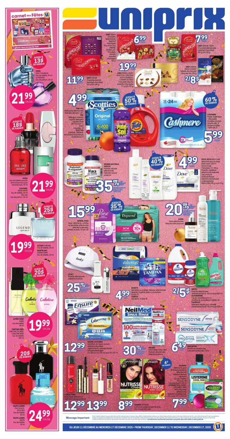 Circulaire Uniprix Du 11 au 17 décembre 2025