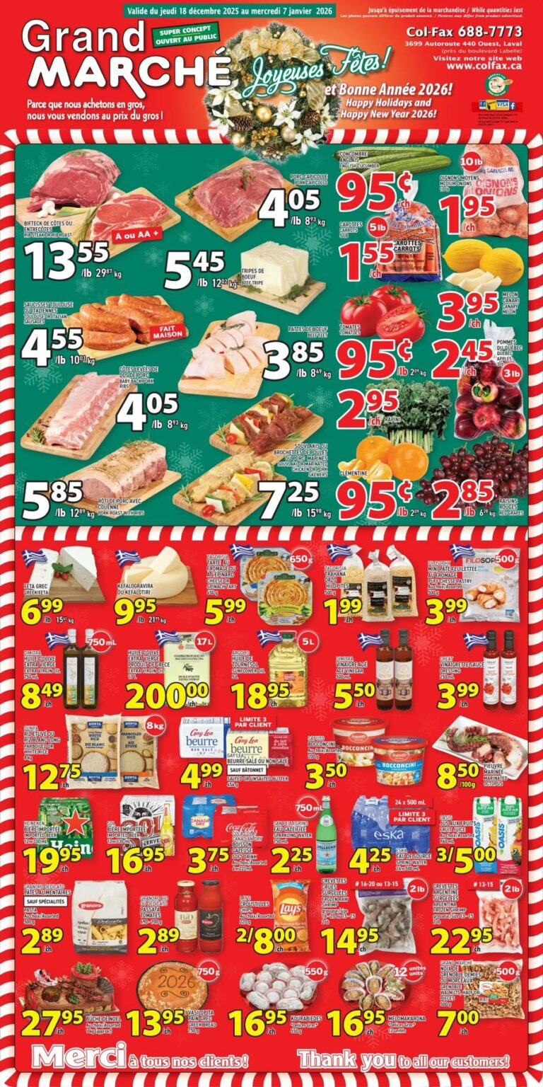Circulaire Grand Marché Du 18 au 24 décembre 2025
